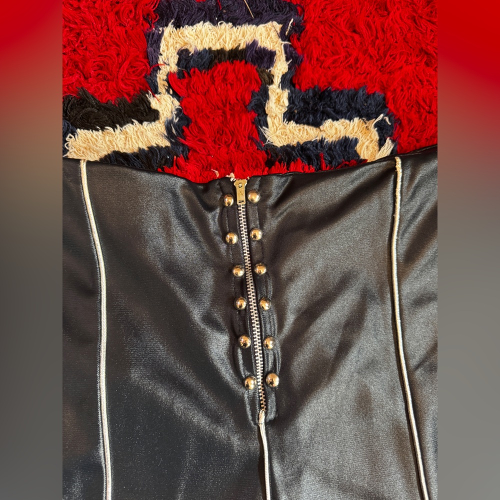 Deadstock 70s Vintage Fredricks of Hollywood Liquid Faux Leather studded Pants - Picture 5 of 12